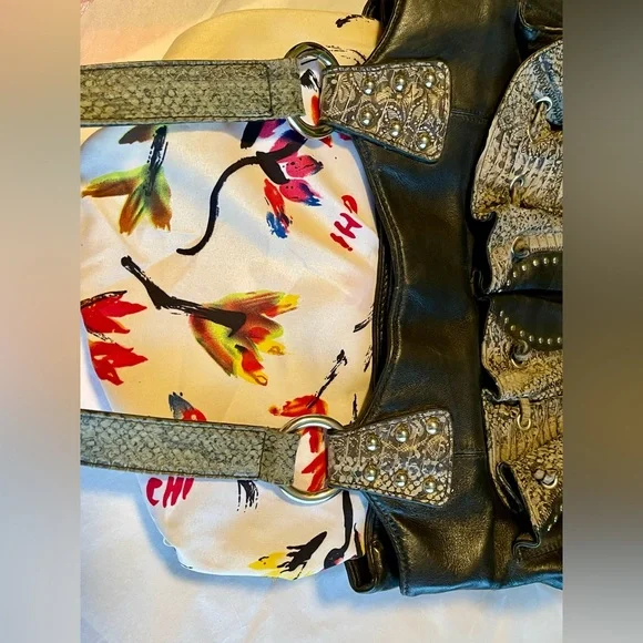 ❣️Real Snake + Lambskin Leather ❣️Bag❣️ - Picture 14 of 15